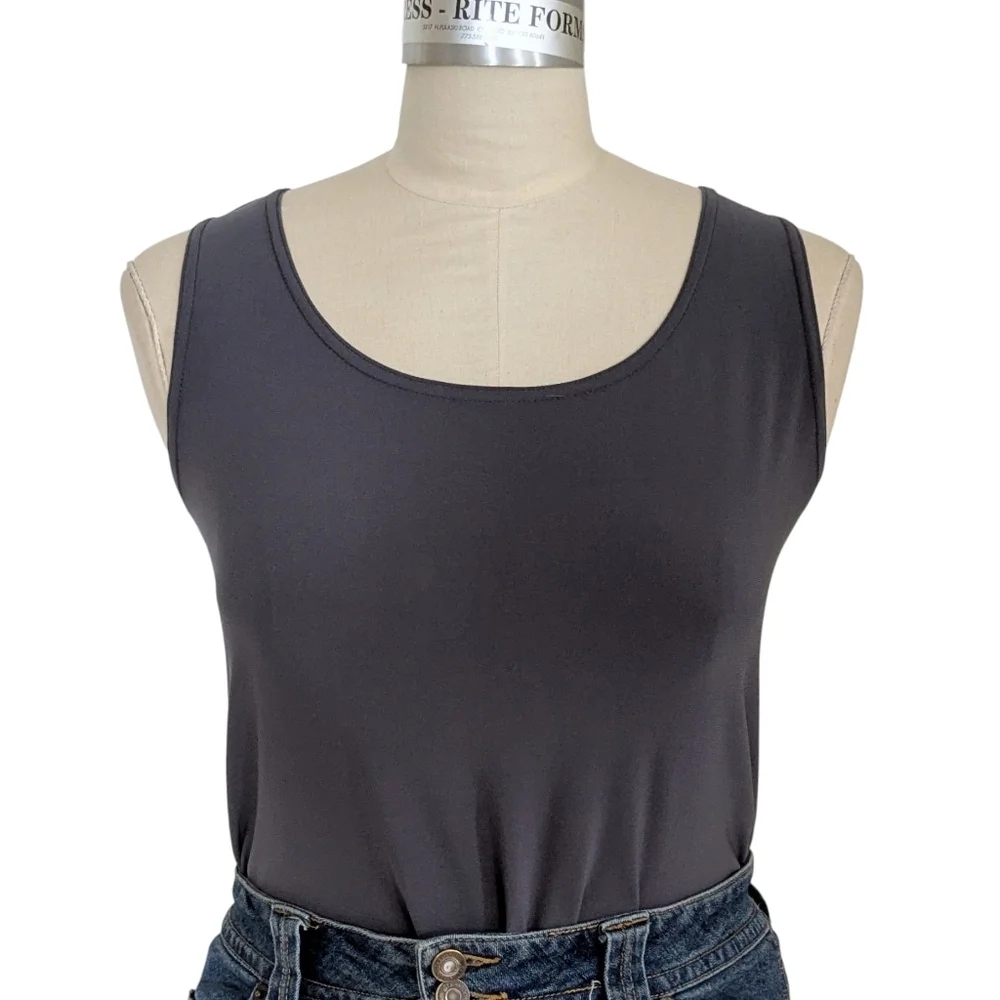 IC By Connie K Grey Tank Top Size Small - Picture 3 of 7